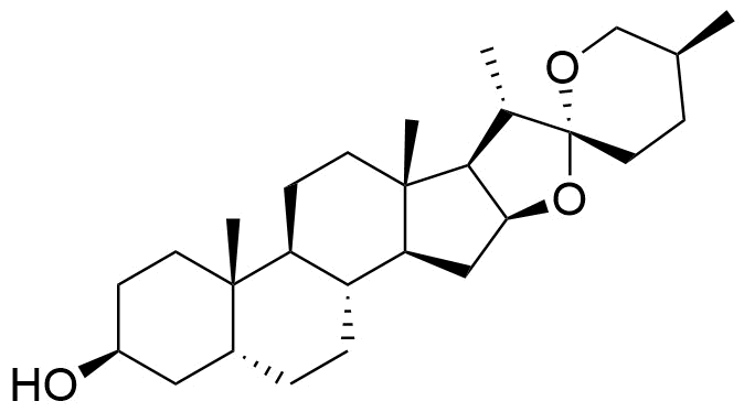 Sarsasapogenin molecular structure (CAS 126-19-2)