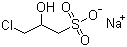 structure of CAS# 126-83-0, Sodium 3-chloro-2-hydroxypropanesulfonate
