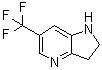 结构式 CAS# 1260664-09-2, 2,3-二氢-6-(三氟甲基)-1H-吡咯并[3,2-b]吡啶