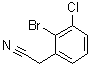 2-Bromo-3-chlorobenzeneacetonitrile molecular structure (CAS 1261815-64-8)