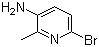 2-溴-5-氨基-6-甲基吡啶分子结构 (CAS 126325-47-1)