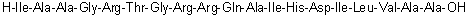L-Isoleucyl-L-alanyl-L-alanylglycyl-L-arginyl-L-threonylglycyl-L-arginyl-L-arginyl-L-glutaminyl-L-alanyl-L-isoleucyl-L-histidyl-L-alpha-aspartyl-L-isoleucyl-L-leucyl-L-valyl-L-alanyl-L-alanine molecular structure (CAS 126370-52-3)