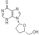 2',3'-Dideoxy-6-thioinosine molecular structure (CAS 126502-10-1)