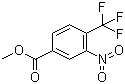 Methyl 3-nitro-4-trifluoromethylbenzoate molecular structure (CAS 126541-81-9)