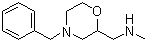 (4-苄基吗啉-2-基甲基)甲胺分子结构 (CAS 126645-75-8)