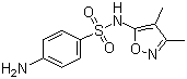 磺胺二甲异噁唑分子结构 (CAS 127-69-5)