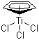 Trichloro(cyclopentyldienyl)titanium molecular structure (CAS 1270-98-0)