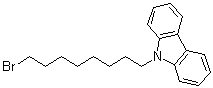结构式 CAS# 127271-60-7, 9-(8-溴辛基)-9H-咔唑