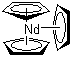 structure of CAS# 1273-98-9, Tricyclopentadienylneodymium;Tris(cyclopentadienyl)neodymium