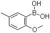 2-Methoxy-5-methylphenylboronic acid molecular structure (CAS 127972-00-3)
