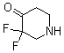 3,3-Difluoro-4-piperidinone molecular structure (CAS 1283720-75-1)