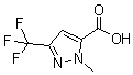 1-甲基-3-(三氟甲基)-1H-吡唑-5-羧酸分子结构 (CAS 128694-63-3)