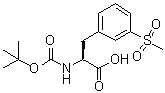 N-[(1,1-Dimethylethoxy)carbonyl]-3-(methylsulfonyl)-L-phenylalanine molecular structure (CAS 1289646-76-9)