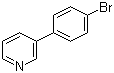 3-(4-溴苯基)吡啶分子结构 (CAS 129013-83-8)