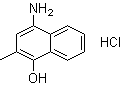 4-氨基-2-甲基萘酚盐酸盐分子结构 (CAS 130-24-5)