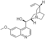 Quinine molecular structure (CAS 130-95-0)