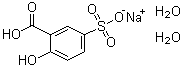 2-Hydroxy-5-sulfobenzoic acid monosodium salt dihydrate molecular structure (CAS 1300-61-4)