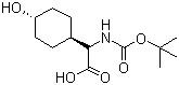 (R)-2-(tert-Butoxycarbonylamino)-2-((1R,4R)-4-hydroxycyclohexyl)acetic acid molecular structure (CAS 130624-89-4)