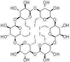 Hexakis-(6-deoxy-6-iodo)-alpha-cyclodextrin molecular structure (CAS 131105-41-4)