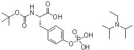 N-Ethyl-N-(1-methylethyl)-2-propanamine compd. With N-[(1,1-dimethylethoxy)carbonyl]-L-tyrosine dihydrogen phosphate (ester) (1:1) molecular structure (CAS 131124-82-8)