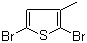 2,5-Dibromo-3-methylthiophene molecular structure (CAS 13191-36-1)