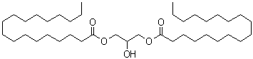 Glycerin distearate molecular structure (CAS 1323-83-7)