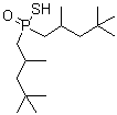 Bis(2,4,4-trimethylpentyl)phosphinothioic acid molecular structure (CAS 132767-86-3)