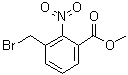 结构式 CAS# 132874-06-7, 3-溴甲基-2-硝基苯甲酸甲酯