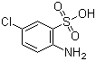 structure of CAS# 133-74-4, 5-Chloroorthanilic acid;2-Amino-5-chlorobenzenesulphonic acid