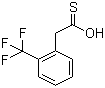 2-(Trifluoromethyl)phenylthioacetic acid molecular structure (CAS 13334-00-4)