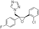 结构式 CAS# 133855-98-8, 氟环唑; 1-[[(2S,3S)-3-(2-氯苯基)-2-(4-氟苯基)环氧乙烷-2-基]甲基]-1,2,4-三唑