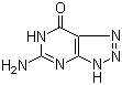 结构式 CAS# 134-58-7, 8-氮杂鸟嘌呤; 5-氨基-3,6-二氢-7H-1,2,3-三唑并[4,5-d]嘧啶-7-酮