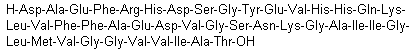 structure of CAS# 134500-80-4, beta-Amyloid A4(1-43)