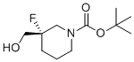 tert-butyl (3S)-3-fluoro-3-(hydroxymethyl)piperidine-1-carboxylate molecular structure (CAS 1345697-13-3)