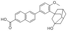 6-(3-(3-Hydroxytricyclo(3.3.1.13,7)dec-1-yl)-4-methoxyphenyl)naphthalene-2-carboxylic acid molecular structure (CAS 1346599-76-5)