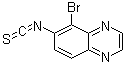 结构式 CAS# 134892-46-9, 5-溴-6-异硫氰基喹喔啉