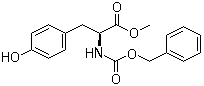 structure of CAS# 13512-31-7, N-(Benzyloxycarbonyl)-L-tyrosine methyl ester;N-(Benzyloxycarbonyl)tyrosine methyl ester; N-Carbobenzoxy-L-tyrosine methyl ester; N-Cbz-L-tyrosine methyl ester