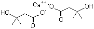 Calcium beta-hydroxy-beta-methylbutyrate molecular structure (CAS 135236-72-5)