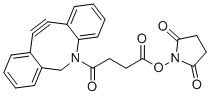 structure of CAS# 1353016-71-3, Dibenzocyclooctyne-N-hydroxysuccinimidyl ester;Dbco-nhs; (2,5-dioxopyrrolidin-1-yl) 4-(2-azatricyclo[10.4.0.04,9]hexadeca-1(16),4,6,8,12,14-hexaen-10-yn-2-yl)-4-oxobutanoate