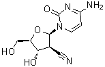 4-Amino-1-(2-cyano-2-deoxy-beta-D-arabinofuranosyl)-2(1H)-pyrimidinone molecular structure (CAS 135598-68-4)