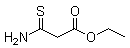 structure of CAS# 13621-50-6, Ethyl thiocarbamoylacetate;(Ethoxycarbonyl)thioacetamide; Ethyl 3-amino-3-thioxopropanoate; Thiocarbamoylacetic acid ethyl ester; alpha-Ethoxycarbonylthioacetamide