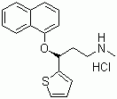 Duloxetine hydrochloride molecular structure (CAS 136434-34-9)