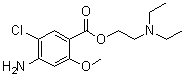 4-Amino-5-chloro-2-methoxybenzoic acid 2-(diethylamino)ethyl ester molecular structure (CAS 137196-67-9)