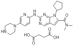 LEE011 succinate molecular structure (CAS 1374639-75-4)