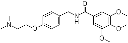 Trimethobenzamide molecular structure (CAS 138-56-7)