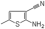 2-氨基-3-氰基-5-甲基噻吩分子结构 (CAS 138564-58-6)