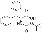 (S)-N-Boc-2-amino-3,3-diphenylpropionic acid molecular structure (CAS 138662-63-2)