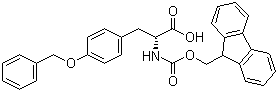 N-[(9H-Fluoren-9-ylmethoxy)carbonyl]-O-(phenylmethyl)-D-tyrosine molecular structure (CAS 138775-48-1)
