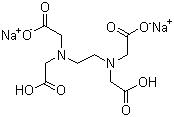 Ethylenediaminetetraacetic acid disodium salt molecular structure (CAS 139-33-3)