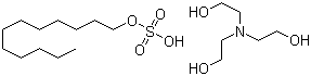 structure of CAS# 139-96-8, Triethanolamine lauryl sulfate;Triethanolamine dodecyl sulfate; Triethanolamine monododecyl sulfate; Triethanolammonium dodecyl sulfate; Triethanolammonium lauryl sulfate